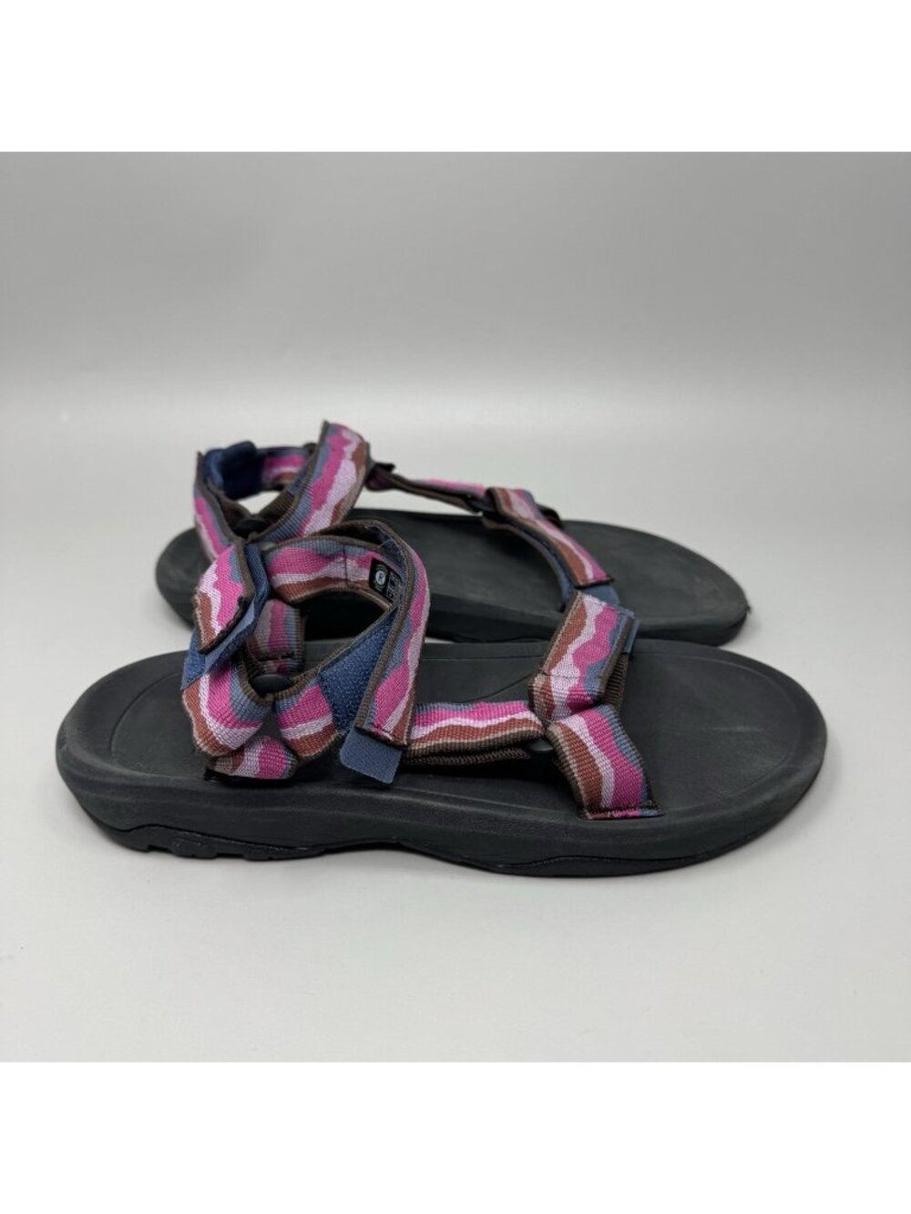 Teva Shoes Girls Size 4 Multi Color Sport Sandals Hook & Loop Hiking 1019390Y
